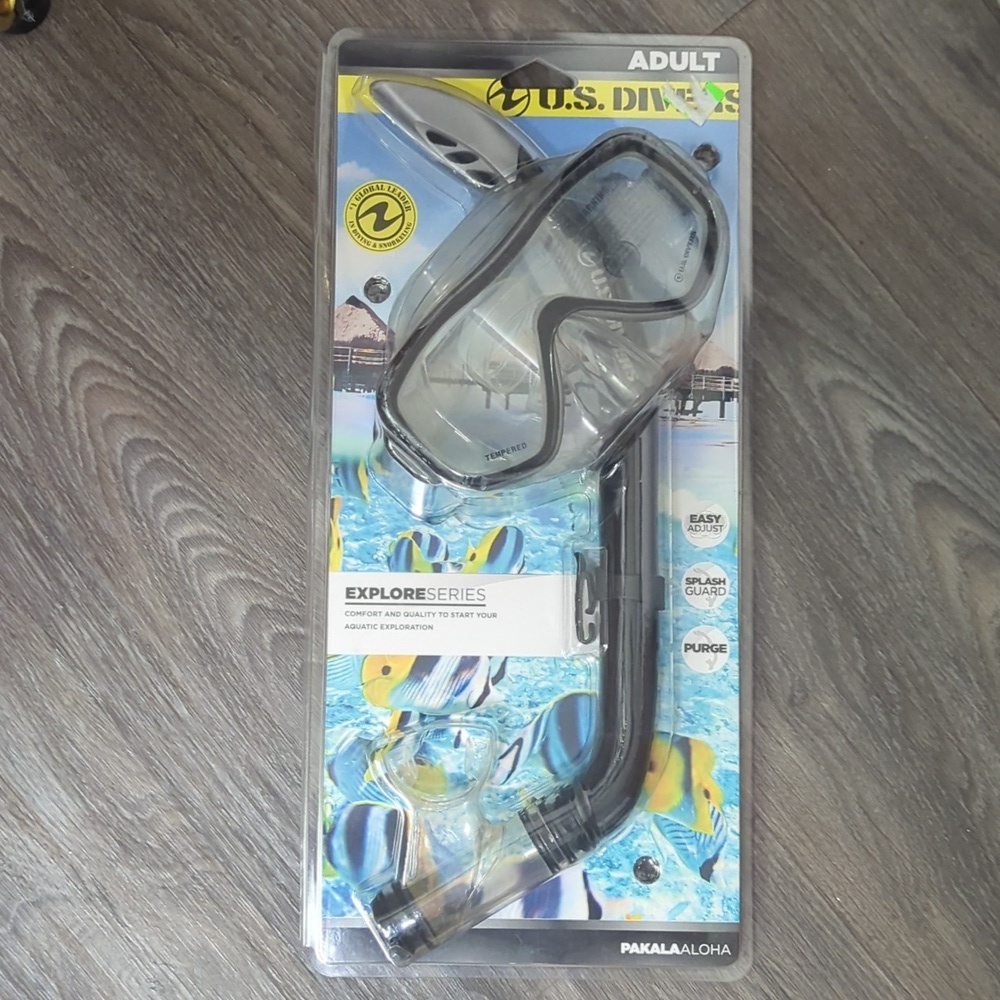 🌟2 NWT U.S. Divers Adult Snorkel Set - Picture 2 of 5